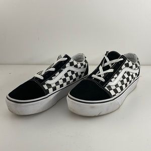 VANS Checkered Old Skool Black & White Shoes